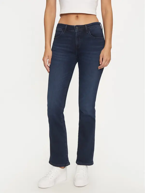 Wrangler Wrangler Traperice 112342797 Tamnoplava Bootcut Fit