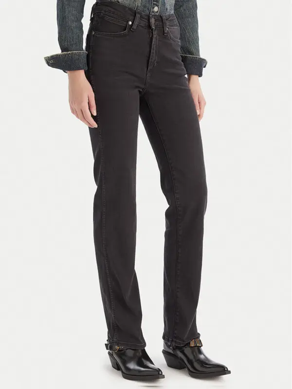 Wrangler Wrangler Traperice 112371749 Crna Straight Fit