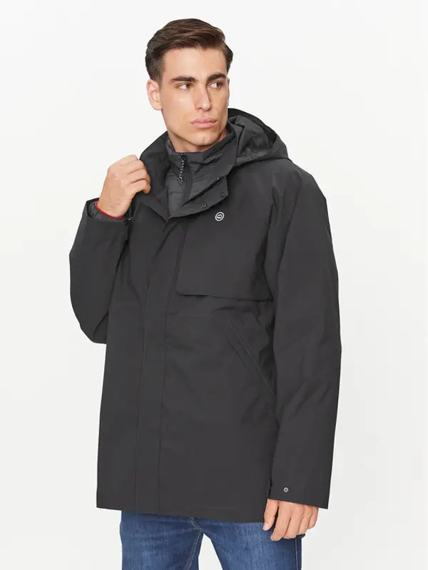 Wrangler Wrangler Zimska jakna Waterproof Puffer 112338836 Crna Regular Fit