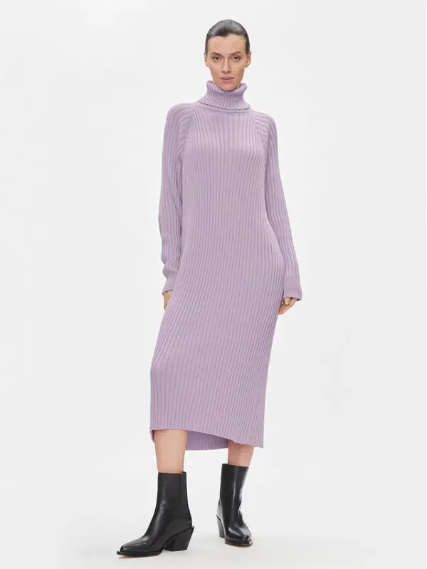 Y.A.S YAS Džemper haljina Mavi 26028660 Ljubičasta Regular Fit