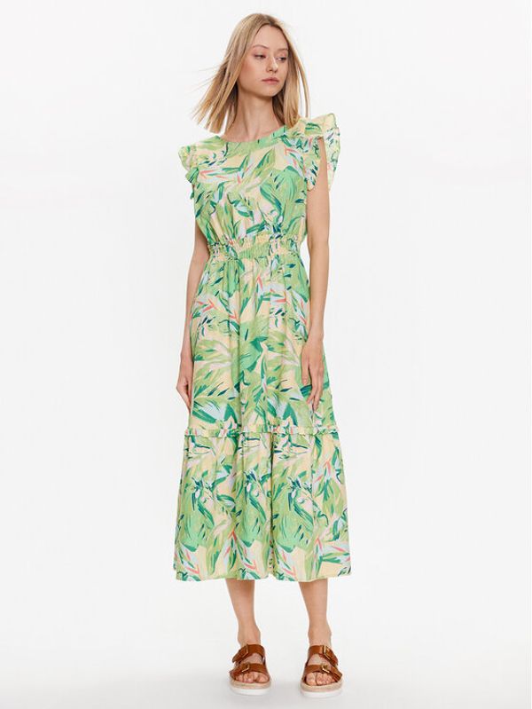 YAS YAS Haljina 26030005 Zelena Regular Fit