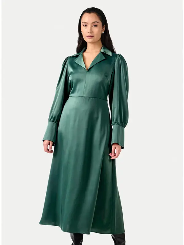 YAS YAS Haljina košulja Pella 26034665 Zelena Regular Fit