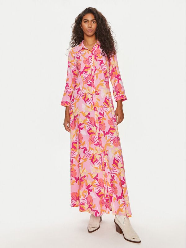 YAS YAS Haljina košulja Savanna 26022663 Ružičasta Loose Fit