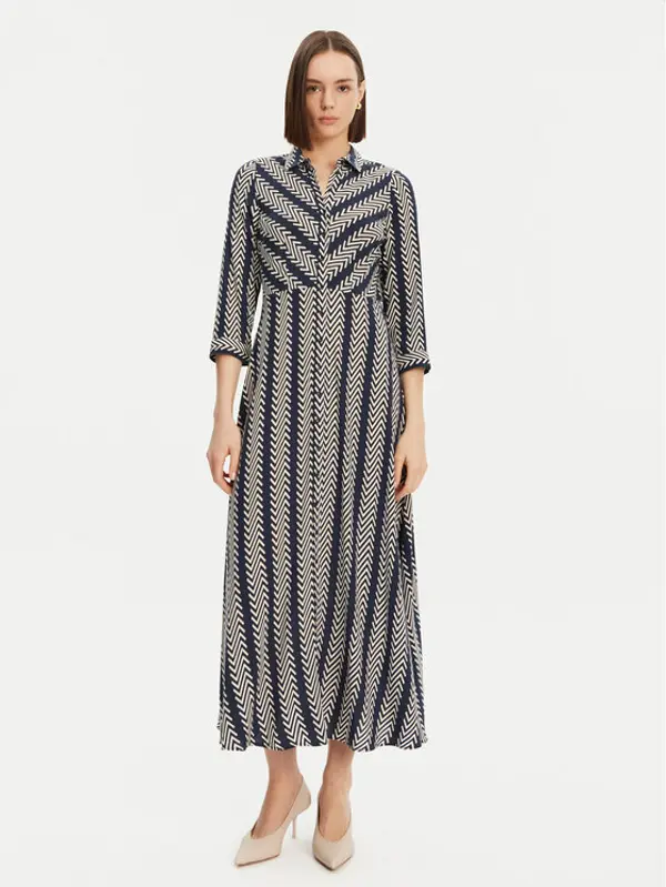 YAS YAS Haljina košulja Savanna 26022663 Tamnoplava Loose Fit