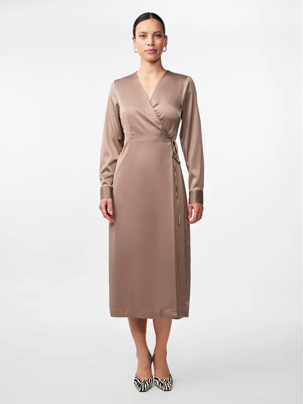 YAS YAS Haljina za svaki dan Pella 26030740 Bež Regular Fit