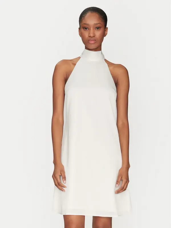 Y.A.S YAS Koktel haljina Dottea 26032326 Bijela Slim Fit