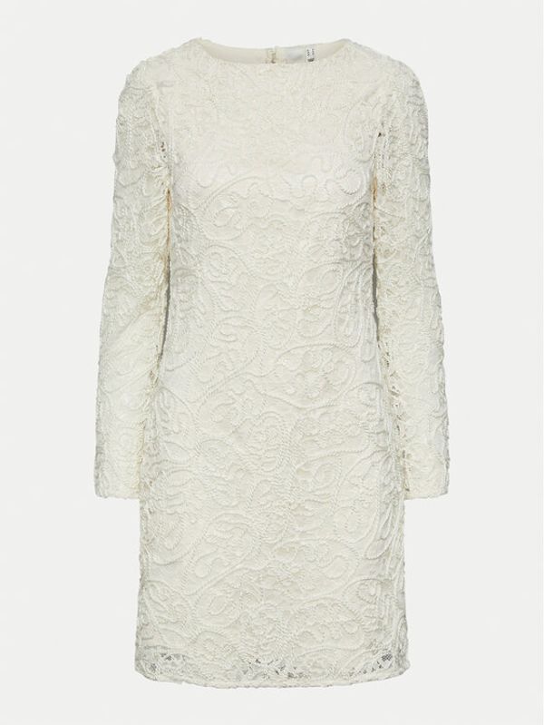 YAS YAS Koktel haljina Elenor 26032155 Écru Regular Fit