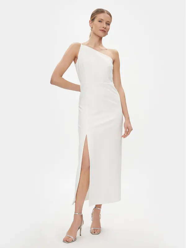YAS YAS Koktel haljina Izzie 26032133 Bijela Regular Fit