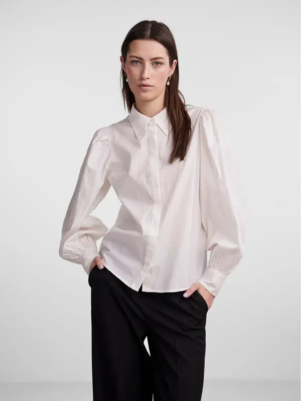 YAS YAS Košulja 26030881 Bijela Regular Fit
