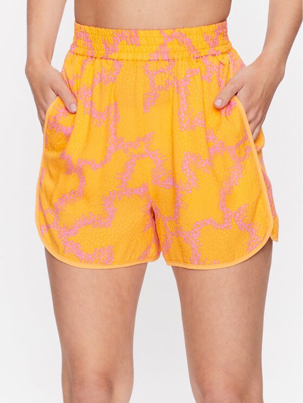 YAS YAS Kratke hlače 26030093 Narančasta Regular Fit