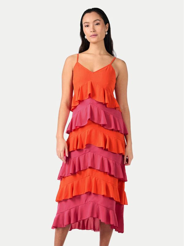 YAS YAS Ljetna haljina Clara 26032842 Narančasta Regular Fit