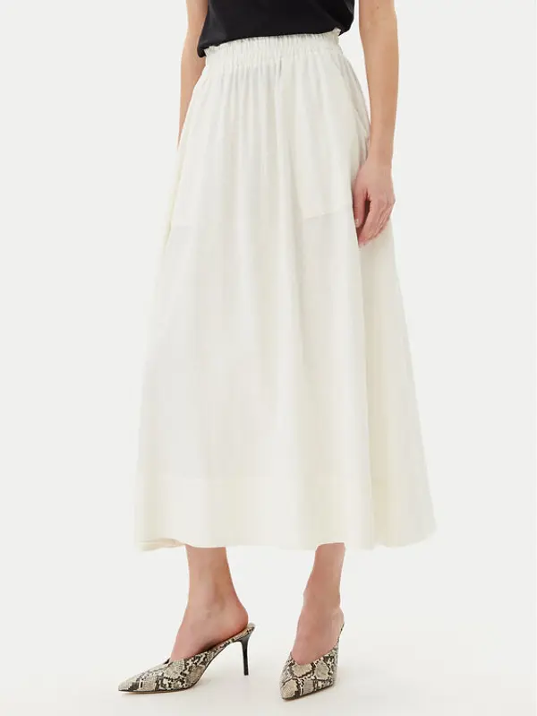 YAS YAS Maxi suknja Flaxy 26036370 Bijela Regular Fit