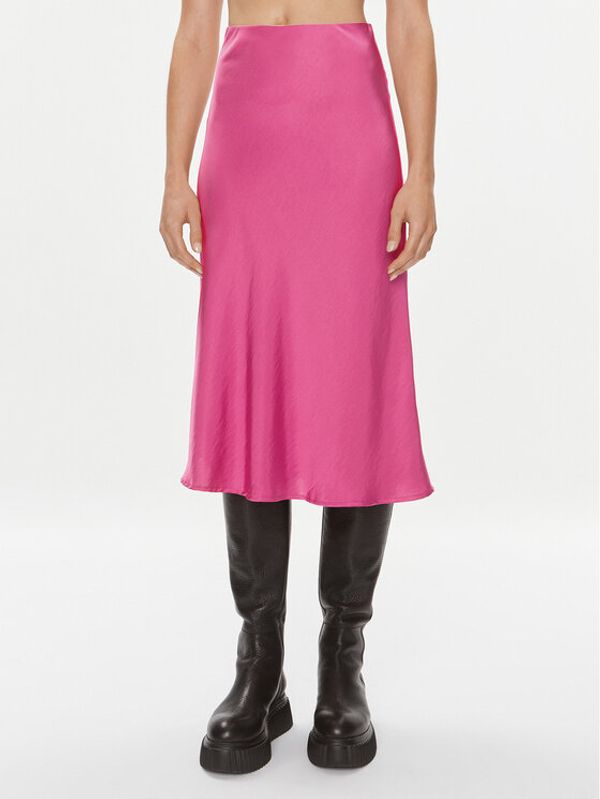 YAS YAS Midi suknja 26024213 Ružičasta Regular Fit