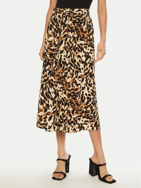 YAS YAS Midi suknja Savanna 26028279 Smeđa Regular Fit