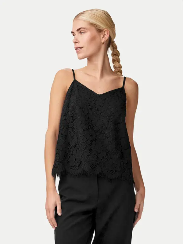 YAS YAS Top Perla 26032812 Crna Regular Fit