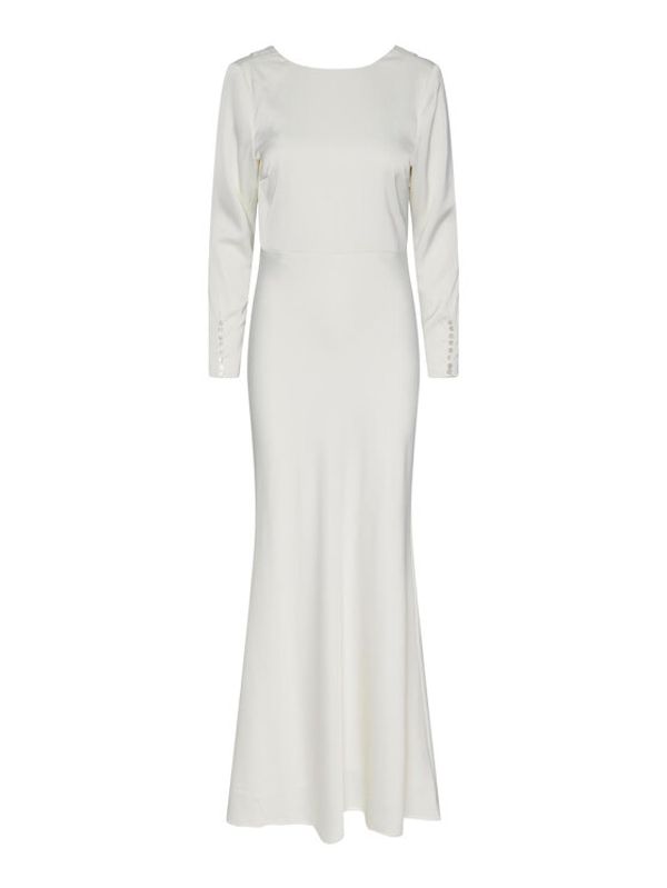 YAS YAS Večernja haljina 26030293 Bijela Regular Fit