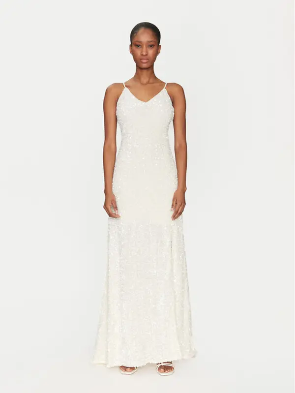 YAS YAS Večernja haljina Mira 26036359 Bijela Regular Fit
