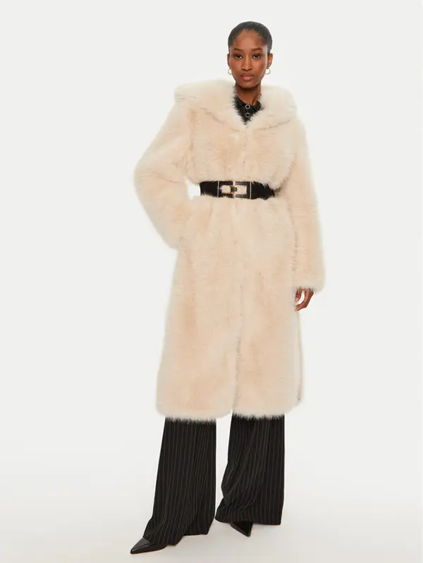 YES LONDON YES LONDON Krzno ECO/024 Bež Regular Fit