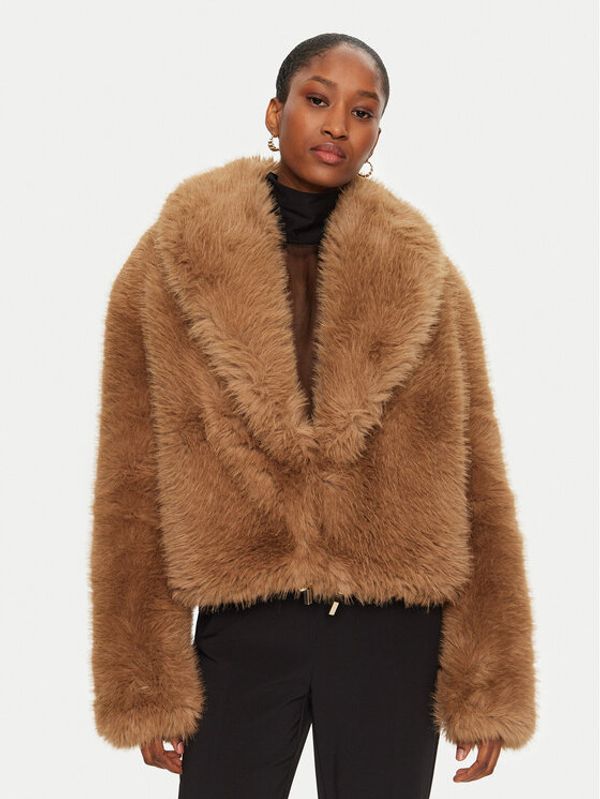 YES LONDON YES LONDON Krzno ECO/026 Smeđa Regular Fit