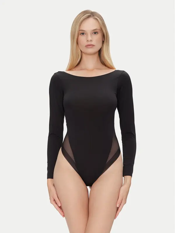 Ysabel Mora Ysabel Mora Bodi 10055 Crna Slim Fit