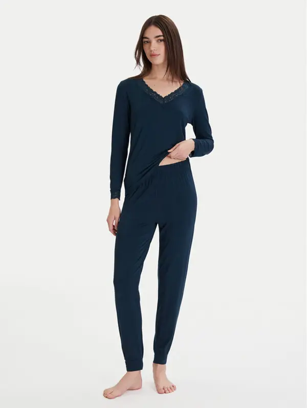 Ysabel Mora Ysabel Mora Pidžama 10766 Tamnoplava Regular Fit