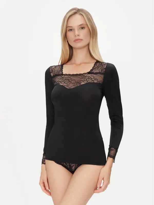 Ysabel Mora Ysabel Mora Spavaćiće 19049 Crna Slim Fit