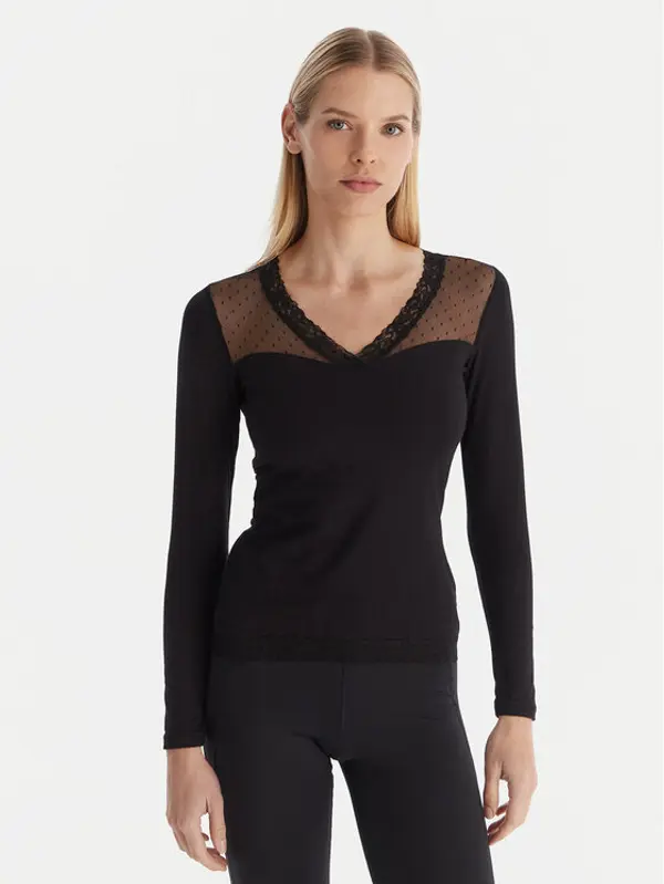 Ysabel Mora Ysabel Mora Spavaćiće 19479 Crna Slim Fit