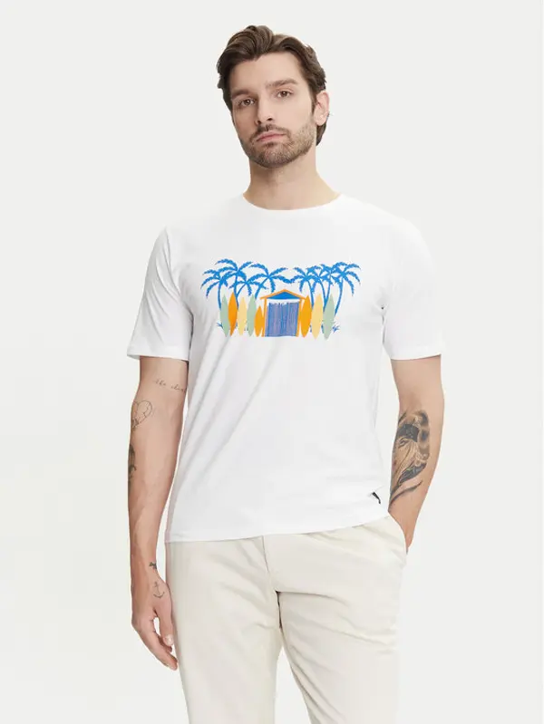 Ysabel Mora Ysabel Mora T-shirt 90514 Bijela Regular Fit
