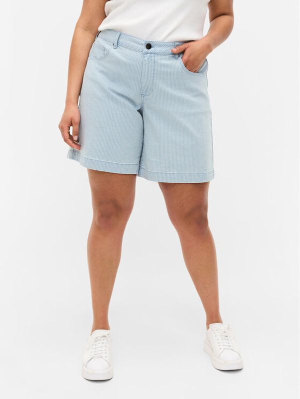 Zizzi Zizzi Kratke traperice J10886B Svijetloplava Regular Fit