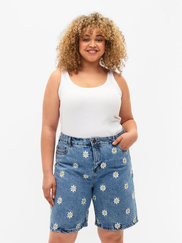 Zizzi Zizzi Kratke traperice J10957B Plava Regular Fit