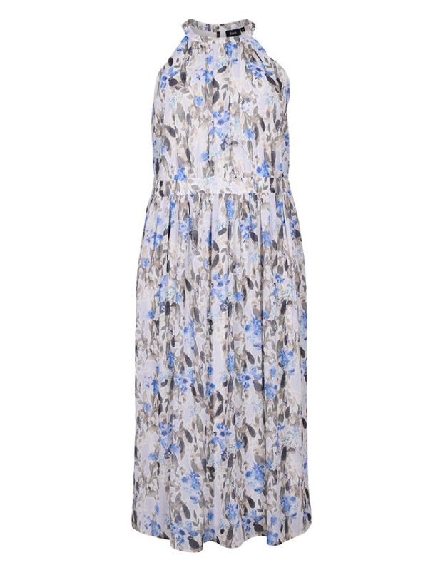 Zizzi Zizzi Ljetna haljina E02754G Bijela Regular Fit