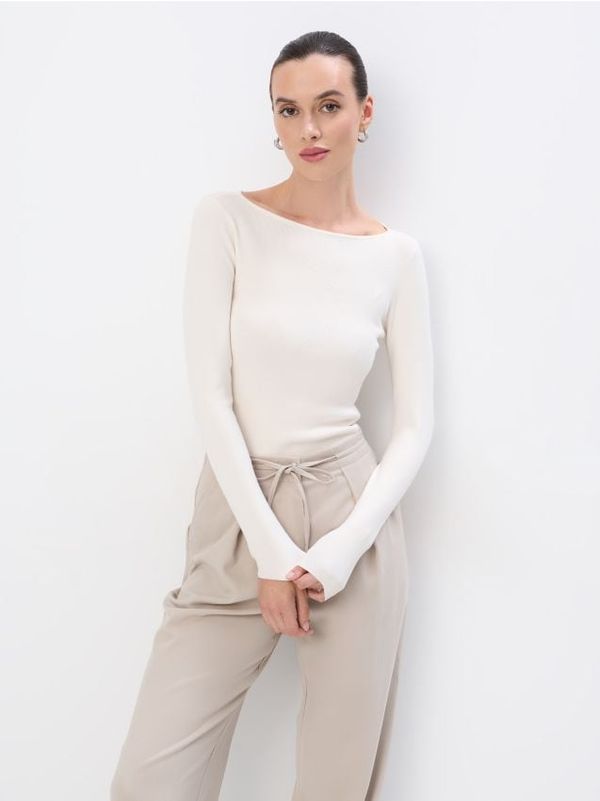 Mohito Mohito - Basic džemper - krem