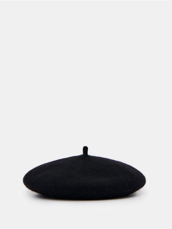 Mohito Mohito - Beretka s visokim udjelom vune - crna