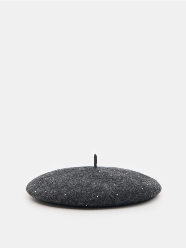 Mohito Mohito - Beretka s visokim udjelom vune - siva