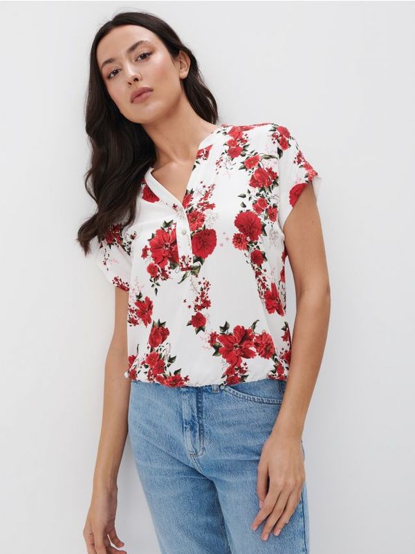 Mohito Mohito - Bluza cvjetnog uzorka - krem