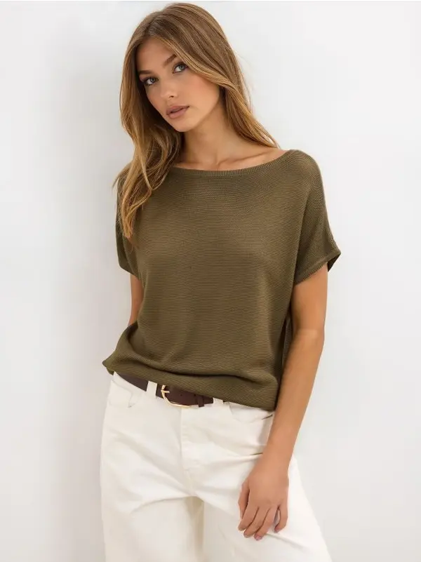 Mohito Mohito - Bluza kratkih rukava - khaki
