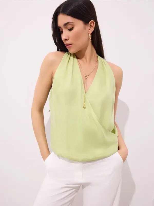 Mohito Mohito - Bluza na preklop - neonska