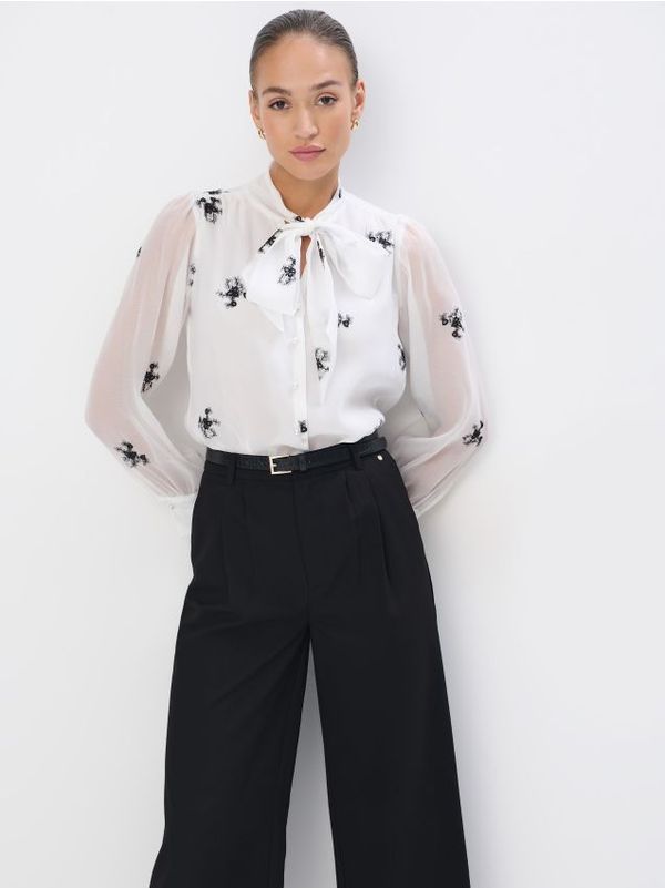 Mohito Mohito - Bluza na vezanje - krem