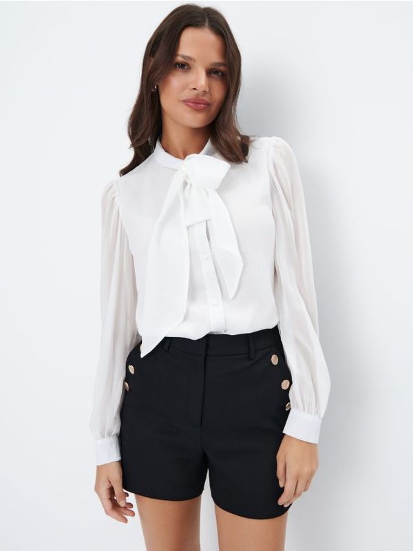 Mohito Mohito - Bluza na vezanje - krem