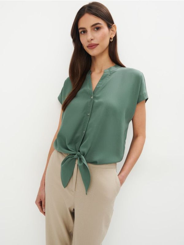 Mohito Mohito - Bluza na vezanje - zelena