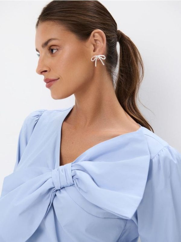 Mohito Mohito - Bluza s mašnom - plava