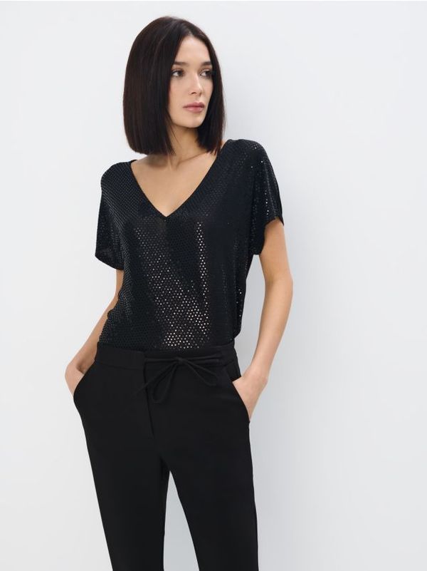 Mohito Mohito - Bluza s metalnim koncem - crna