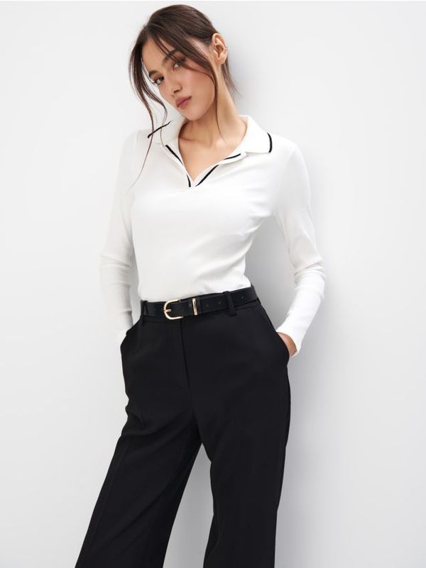 Mohito Mohito - Bluza s ovratnikom - krem