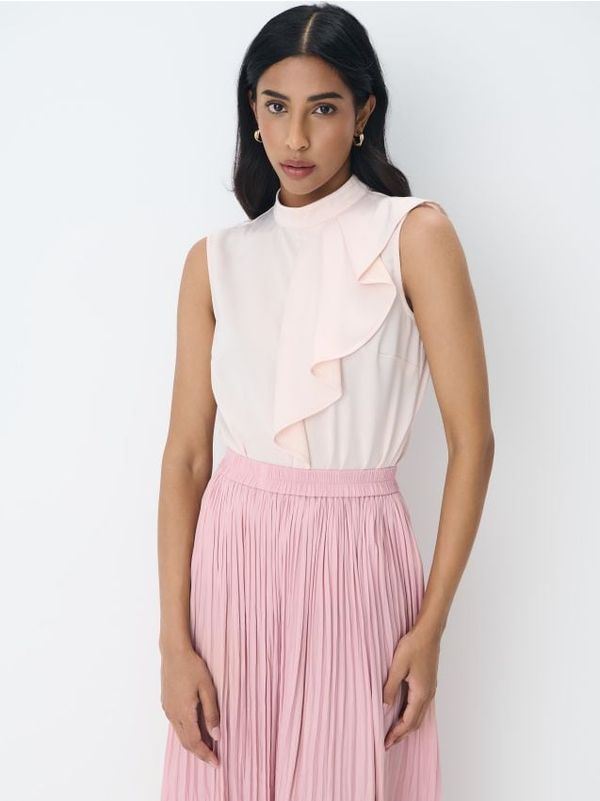 Mohito Mohito - Bluza s visokim udjelom viskoze - pastelno roza