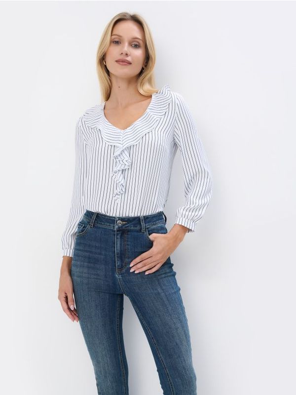 Mohito Mohito - Bluza s volanima - bijela