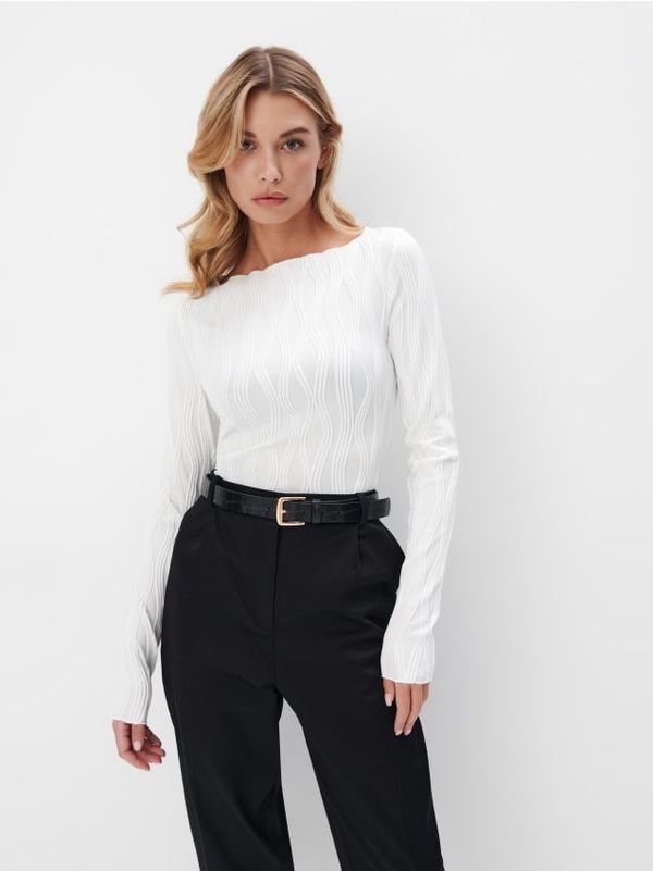 Mohito Mohito - Bluza sa šavovima - krem