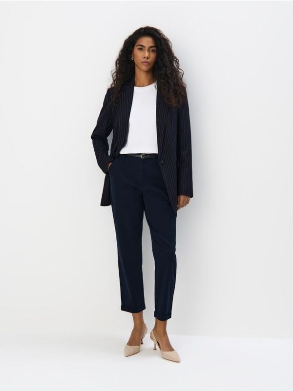 Mohito Mohito - Chino hlače s remenom - mornarsko plava