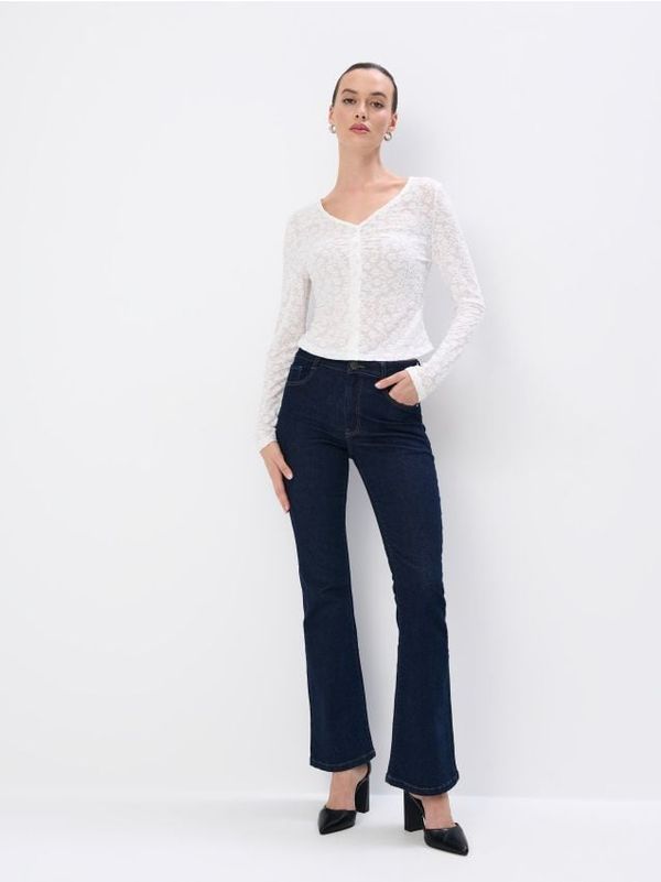 Mohito Mohito - Čipkasta bluza - krem