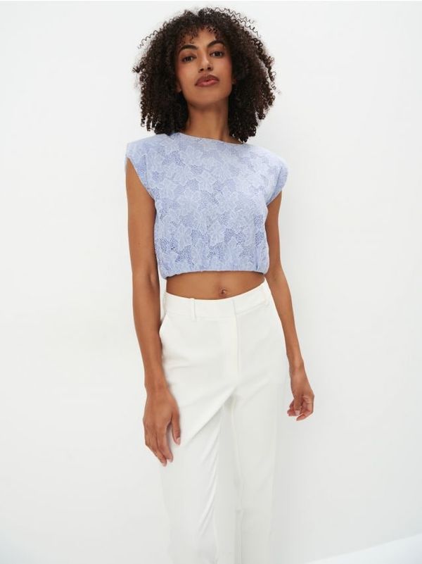 Mohito Mohito - Čipkasta bluza - plava