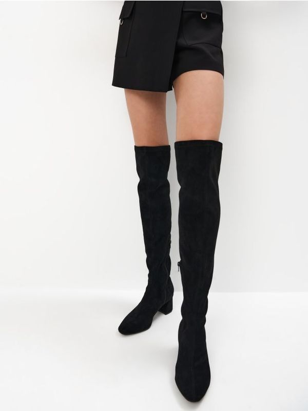 Mohito Mohito - Čizme do koljena s potpeticama - crna